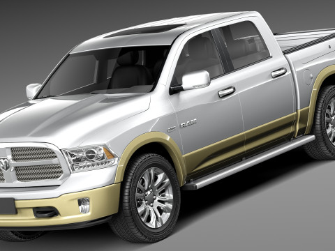 Dodge Ram Laramie Longhorn 2013 3Dモデル