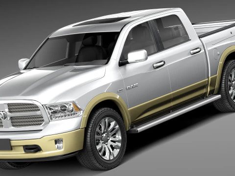 Dodge Ram Laramie Longhorn 2013 Modelo 3D