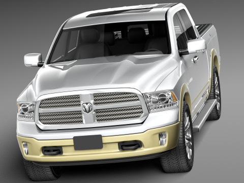 Dodge Ram Laramie Longhorn 2013 3D Model
