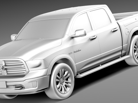 Dodge Ram Laramie Longhorn 2013 3D Model