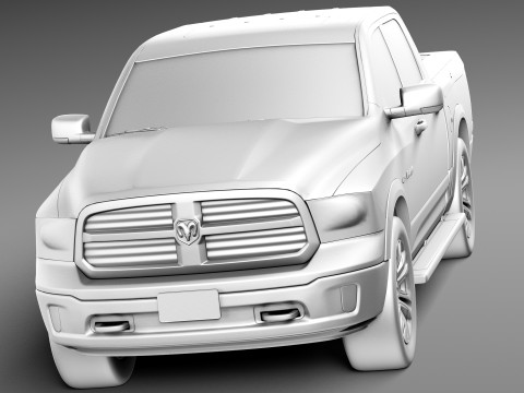 Dodge Ram Laramie Longhorn 2013 3D Model