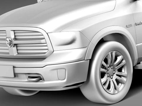 Dodge Ram Laramie Longhorn 2013 3D Model