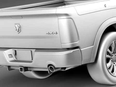 Dodge Ram Laramie Longhorn 2013 3D Model