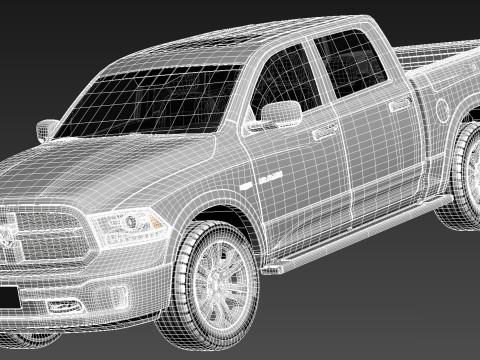 Dodge Ram Laramie Longhorn 2013 3D Model