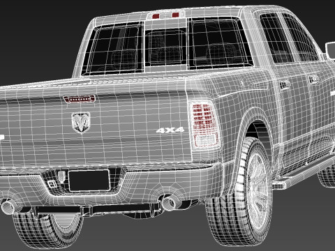 Dodge Ram Laramie Longhorn 2013 3D Model