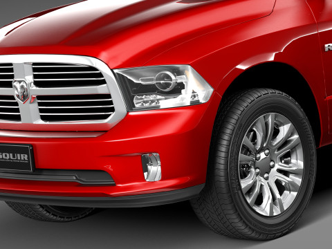 Dodge Ram Crew Cab Sport 2013 Modelo 3D