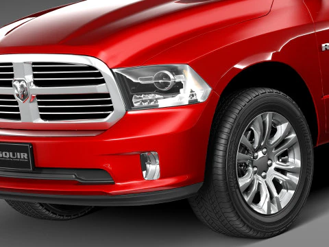 Dodge Ram Crew Cab Sport 2013 3D Model