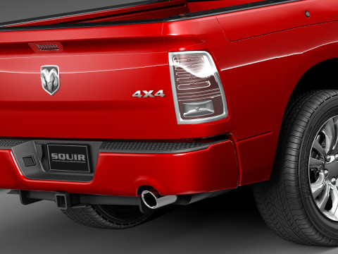 Dodge Ram Crew Cab Sport 2013 Modelo 3D