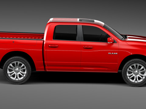 Dodge Ram Crew Cab Sport 2013 Modelo 3D