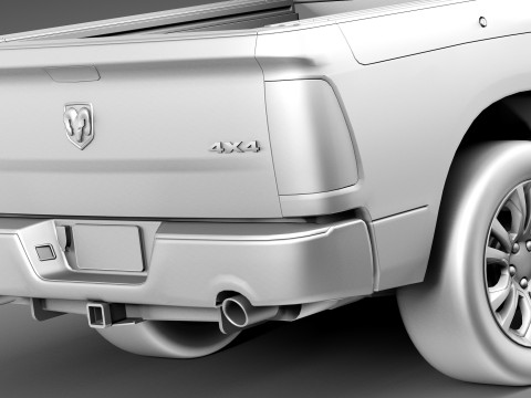 Dodge Ram Crew Cab Sport 2013 Modelo 3D