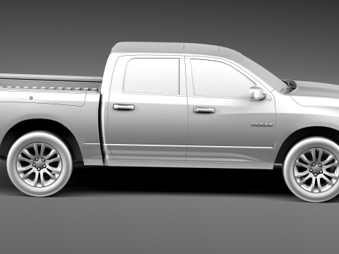 Dodge Ram Crew Cab Sport 2013 Modelo 3D