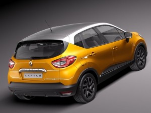 Renault Captur 2014 3D 모델