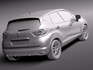 Renault Captur 2014 3D 모델
