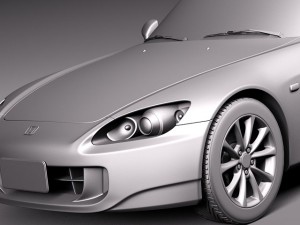 Honda S2000 2008 3D Модель