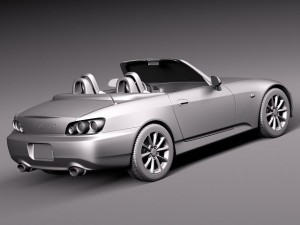 Honda S2000 2008 3D Модель