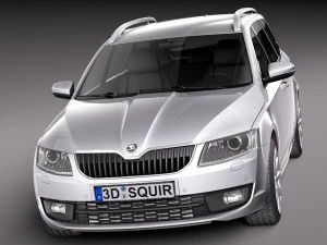 Skoda Octavia Combi 2013 3D Model