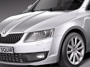 Skoda Octavia Combi 2013 3D Model