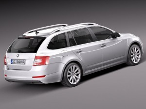 Skoda Octavia Combi 2013 3D Model