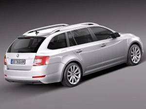 Skoda Octavia Combi 2013 3D Model