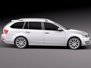 Skoda Octavia Combi 2013 3D Model