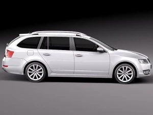 Skoda Octavia Combi 2013 3D Model