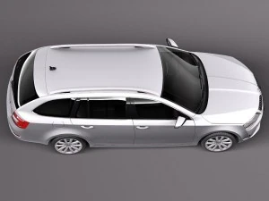 Skoda Octavia Combi 2013 3D Model
