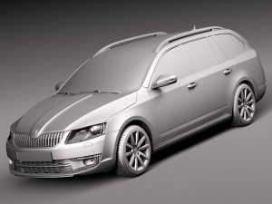 Skoda Octavia Combi 2013 3D Model