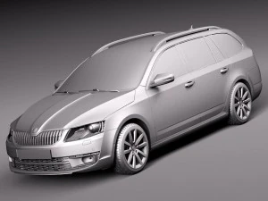 Skoda Octavia Combi 2013 3D Model