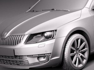 Skoda Octavia Combi 2013 3D Model