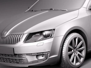 Skoda Octavia Combi 2013 3D Model