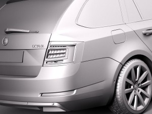 Skoda Octavia Combi 2013 3D Model