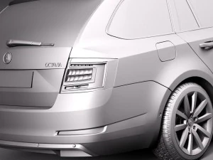Skoda Octavia Combi 2013 3D Model
