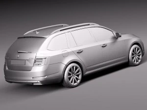 Skoda Octavia Combi 2013 3D Model