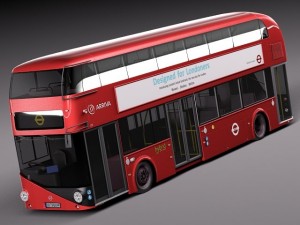London Bus LT2 LT61 BHT Arriva 3D Model