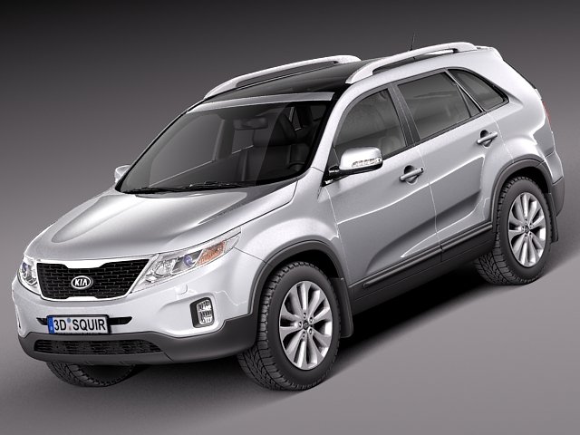 Kia Sorento 2014 3D Model .c4d .max .obj .3ds .fbx .stl .blend 