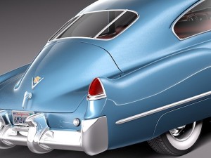 Cadillac 1949 Sedanette Series 62 Coupe Modelo 3D