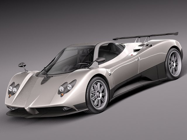 Pagani Zonda F 2005 3D 모델 .c4d .max .obj .3ds .fbx .stl .blend 