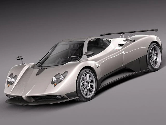 Pagani Zonda F 2005 3D Model .c4d .max .obj .3ds .fbx .stl .blend 