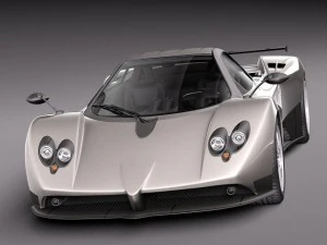 Pagani Zonda F 2005 3D Model