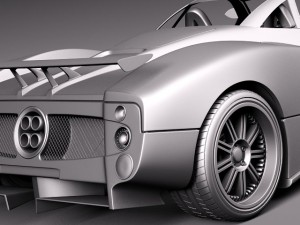 Pagani Zonda F 2005 3D 모델