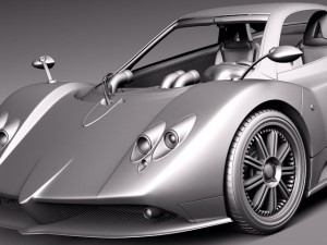 Pagani Zonda F 2005 3D 모델