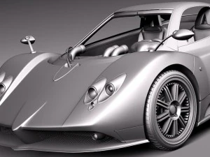 Pagani Zonda F 2005 3D Model