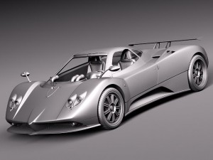 Pagani Zonda F 2005 3D 모델