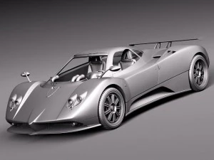 Pagani Zonda F 2005 3D Model