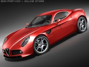 Alfa Romeo 8c Competizione 3D Model