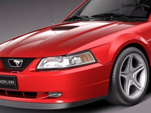 Mustang GT 1999-2004 3D Model