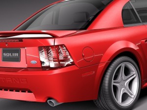 Mustang GT 1999-2004 3D Model