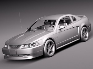 Mustang GT 1999-2004 3D Model