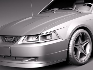 Mustang GT 1999-2004 3D Model