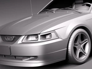 Mustang GT 1999-2004 3D Model